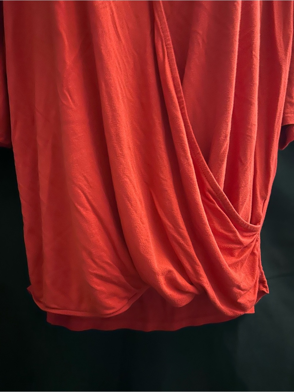 VENUS Women’s Red Draped Surplice Blouse MD - Picture 8 of 10
